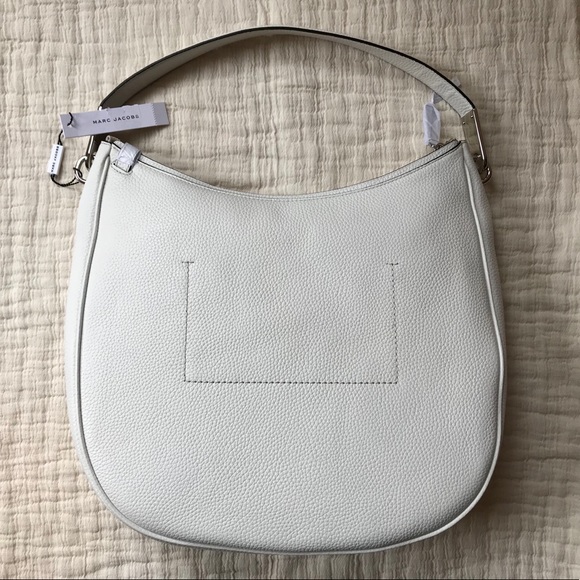 😍 NWT MARC JACOBS Pike Place Leather Hobo White - Picture 7 of 8